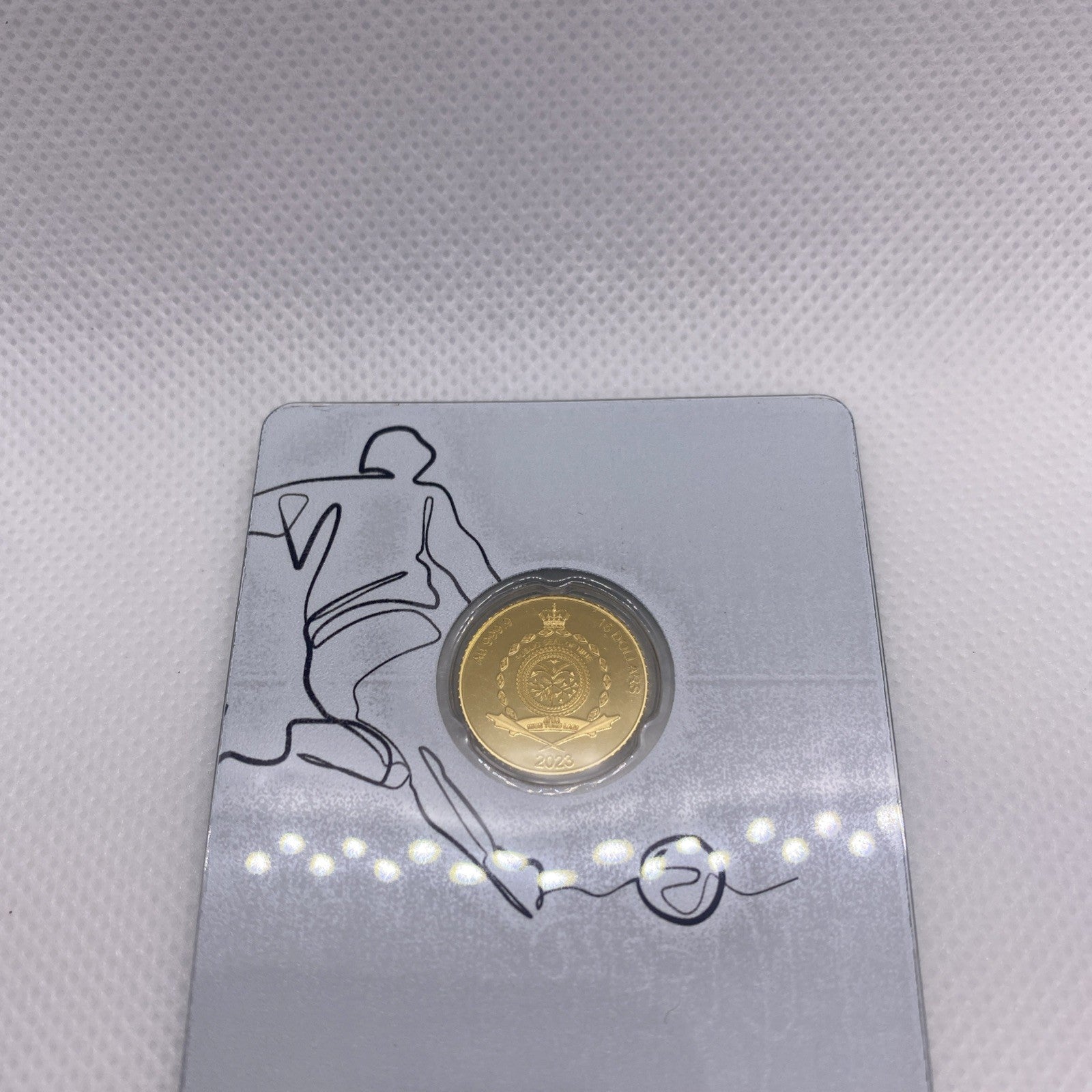 2023 Gold  1/10th OZ Gold Niue Fernando Hierro PAMP Very Low Mintage & RARE