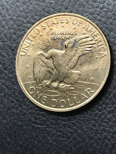 1971-D EISENHOWER TWO(2) $1 DOLLARS BU TONED COINS IN HIGH GRADE #IKE-635GE