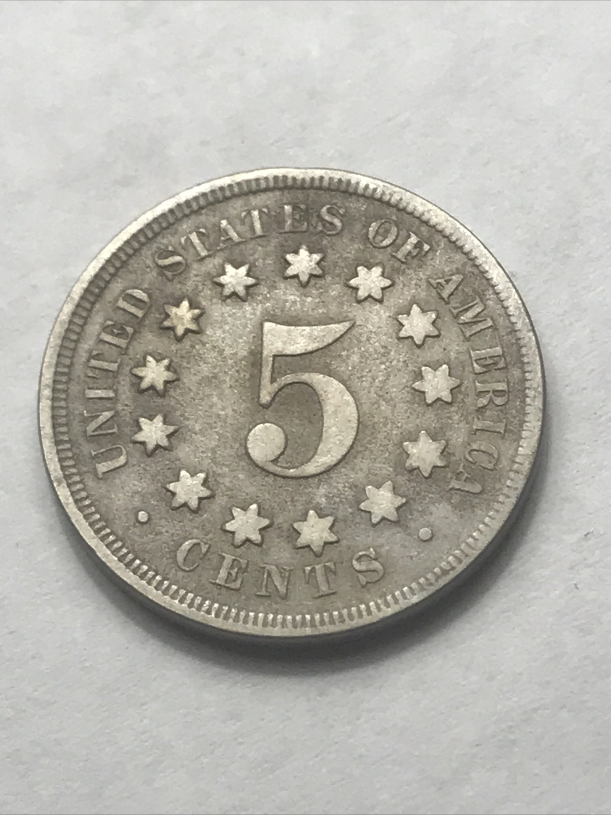1868 Shield Nickel Beautiful 5c Five Cents Coin