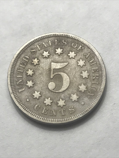 1868 Shield Nickel Beautiful 5c Five Cents Coin