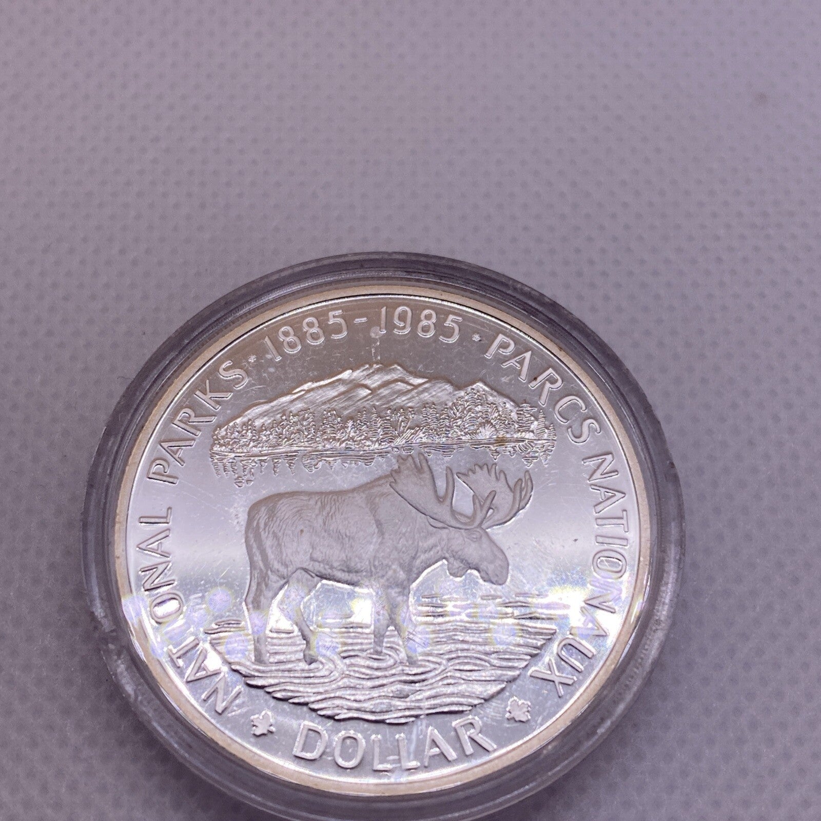 1985 Canada National Parks Proof Silver Dollar Coin #2879-10