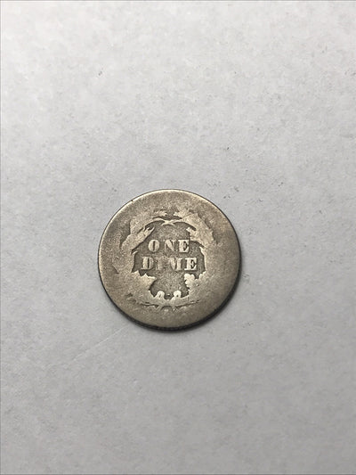 1875 S Seated Liberty Dime 10c Great Coin #EYY948
