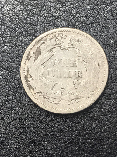 1876 Philadelphia Mint Silver Seated Liberty Dime #1279