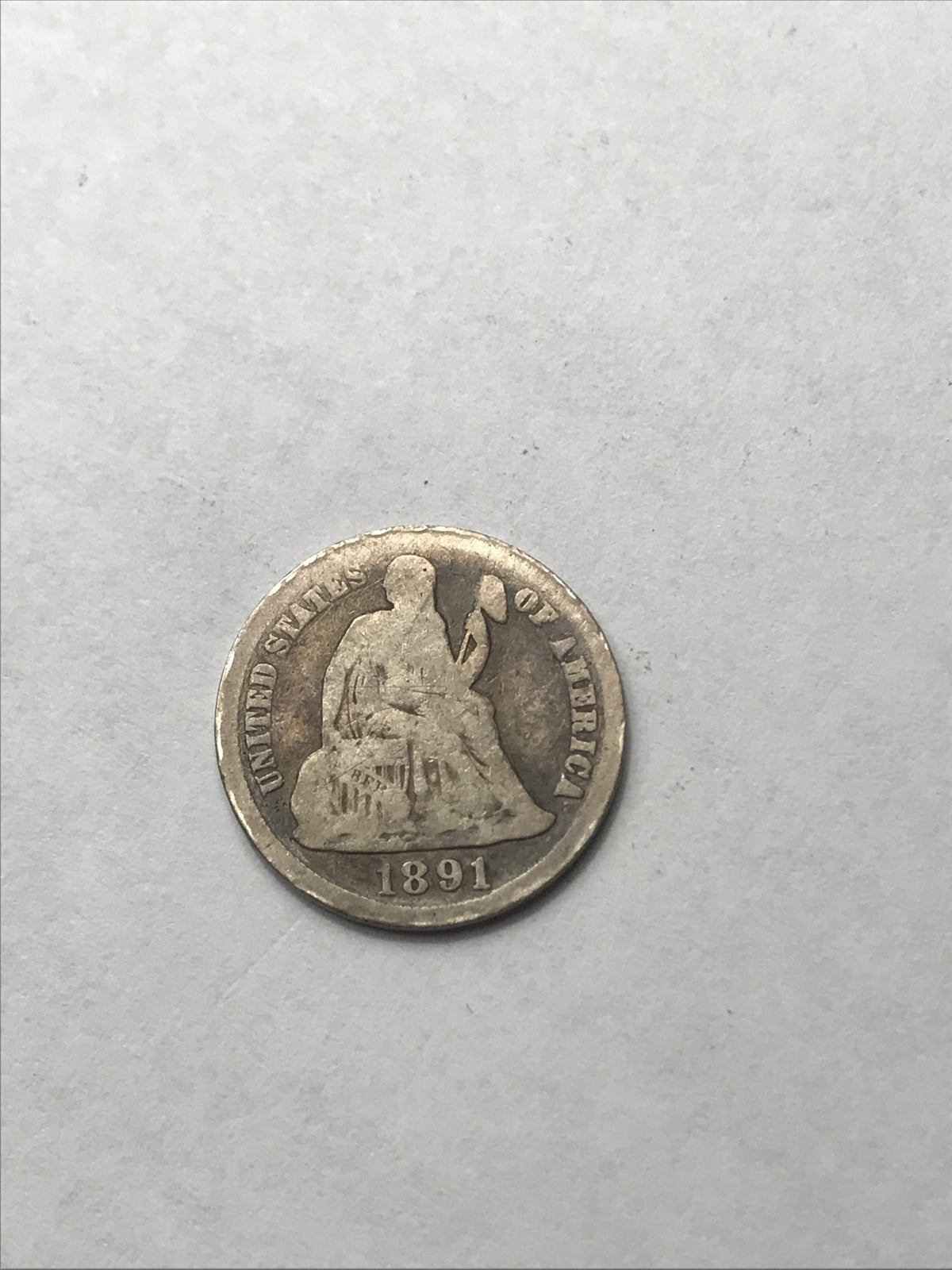 1891 S Seated Liberty Dime 10c 90% Silver Great Coin #YY91S