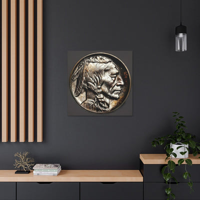 Buffalo Nickel Print Canvas Buffalo Nickel Coin Buffalo Nickel Poster Wall Art