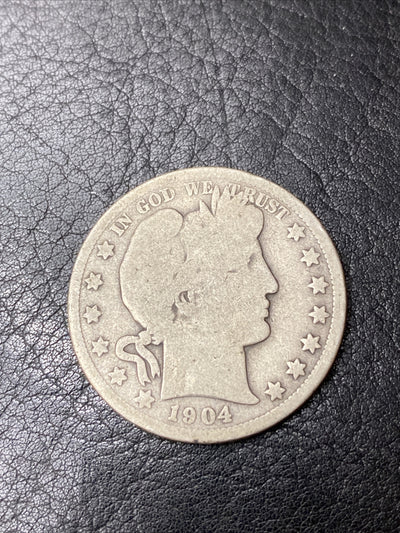 1904-S Barber Half Dollar Key Date Rare #2467-10