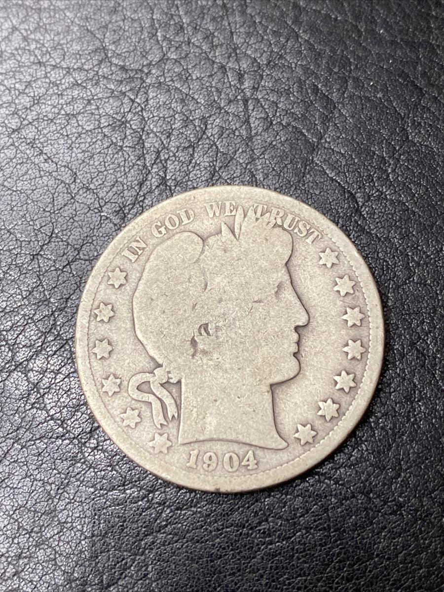 1904-S Barber Half Dollar Key Date Rare #2467-10