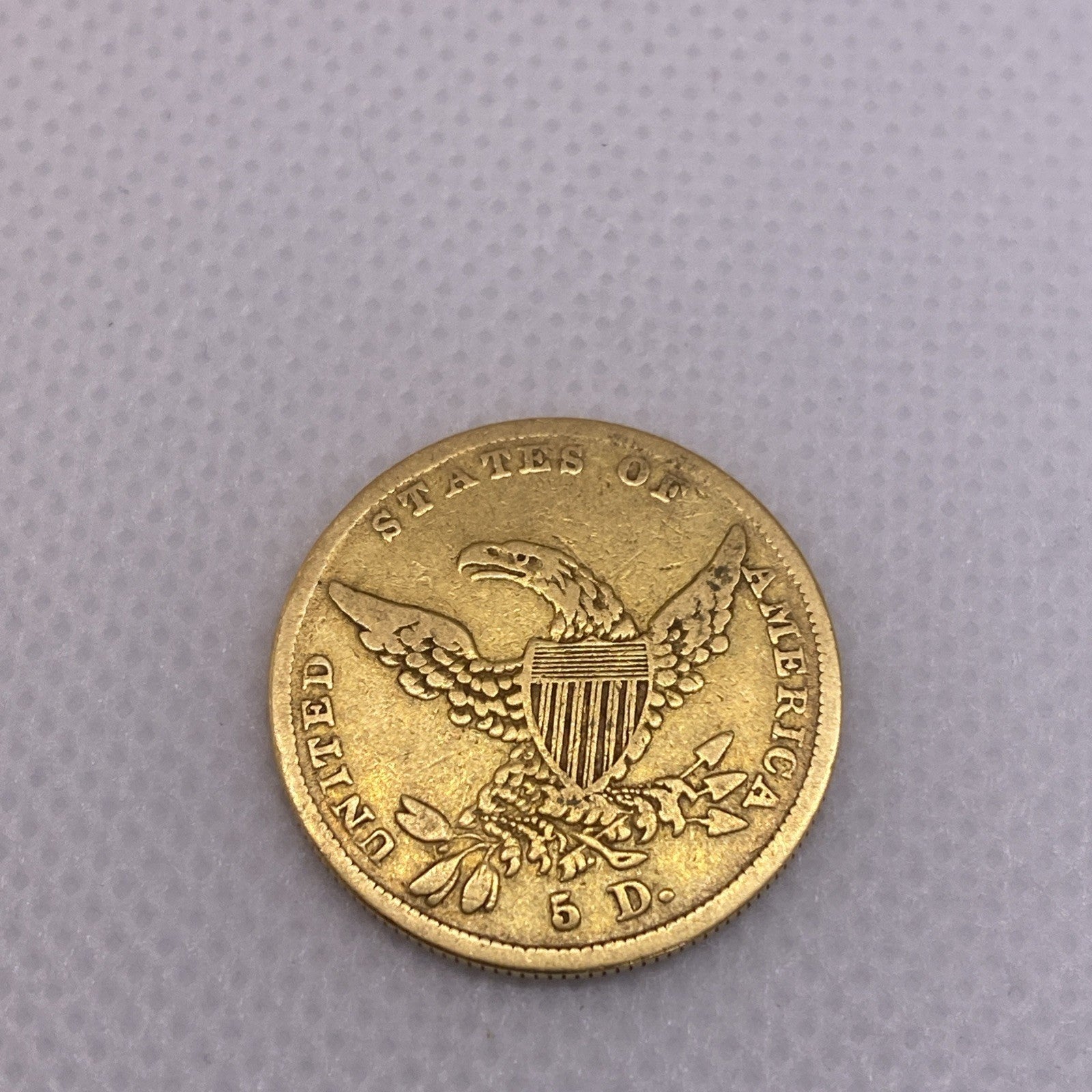 1838 Classic Head $5 Gold Half Eagle Five Dollar Gold Coin US Beautiful Coin #12