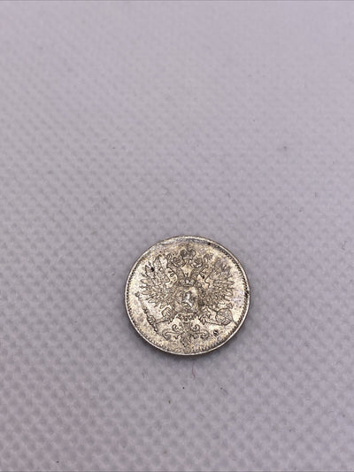 1916 S 25 Pennia Silver Finland Silver Coin Beautiful #736-10