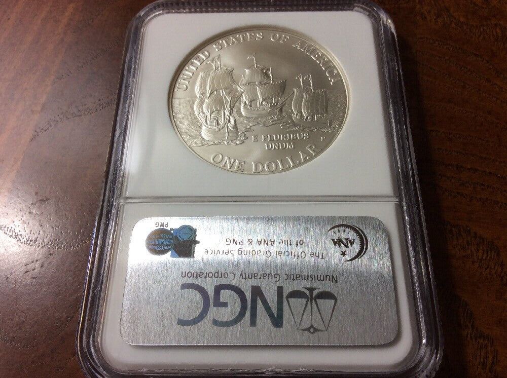 2007 JAMESTOWN  SILVER DOLLAR  NGC GRADED MS69 MS 69