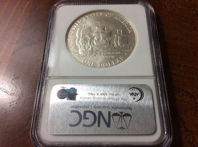 2007 JAMESTOWN  SILVER DOLLAR  NGC GRADED MS69 MS 69