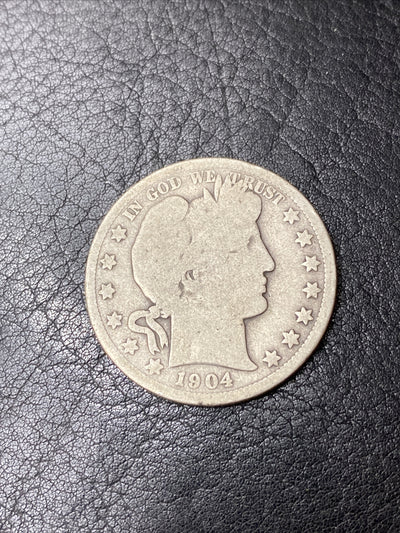 1904-S Barber Half Dollar Key Date Rare #2467-10