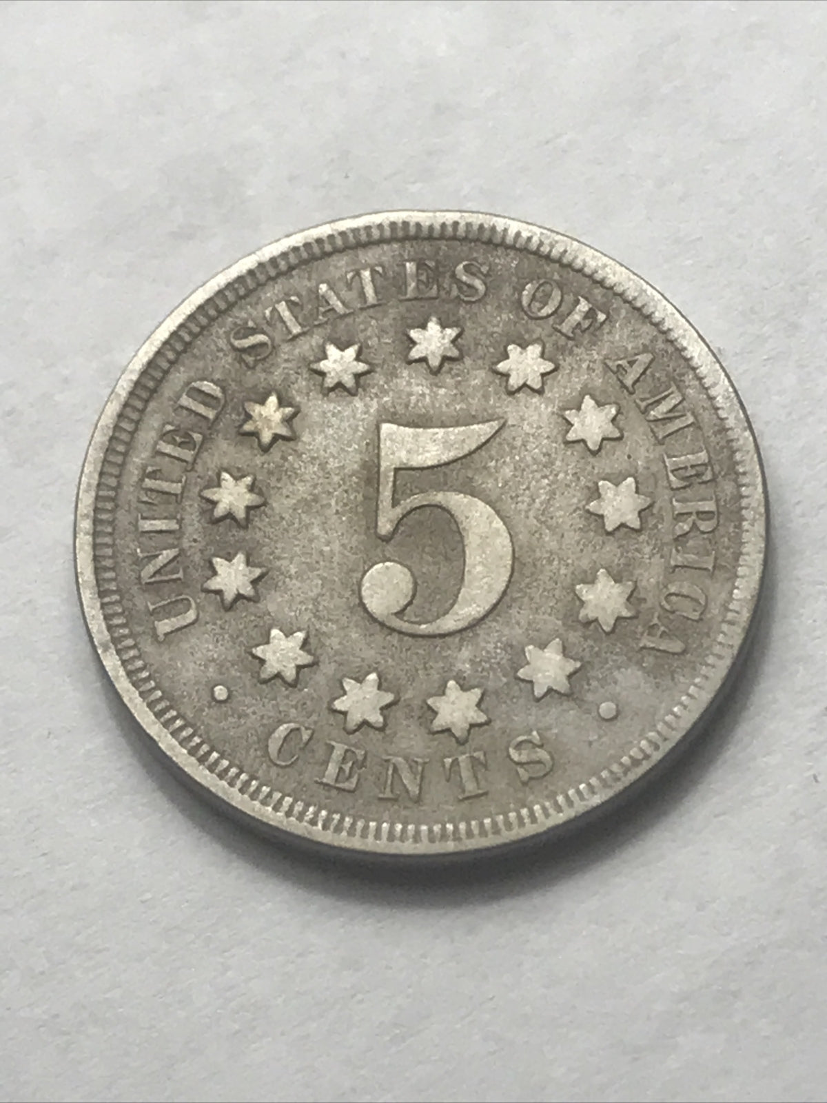 1868 Shield Nickel Beautiful 5c Five Cents Coin