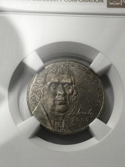 2009 P Nickel 5C MS65 6FS Sintered Planchet Error Coin and Error Label
