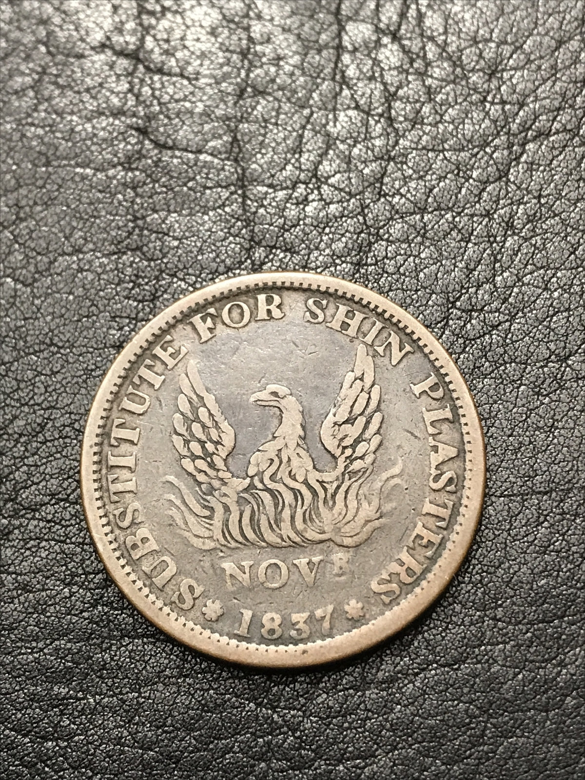 1837 May Tenth Hard Times Token "Specie Payments Suspended"