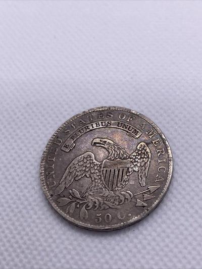 1836 Capped Bust Half Dollar Lettered Edge Silver 50c Beautiful Toning