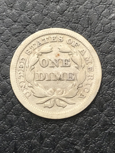 1850 Seated Liberty Dime Philadelphia Mint Silver Coin