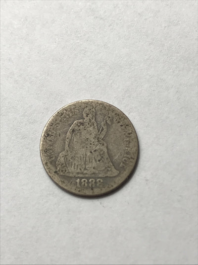1888 Seated Liberty Dime #H777