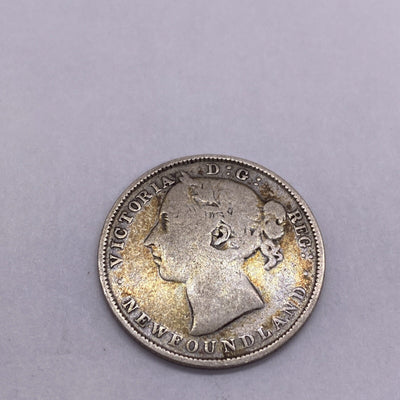 NEWFOUNDLAND 20 CENTS 1899 SILVER KM4 Silver Coin #288-10