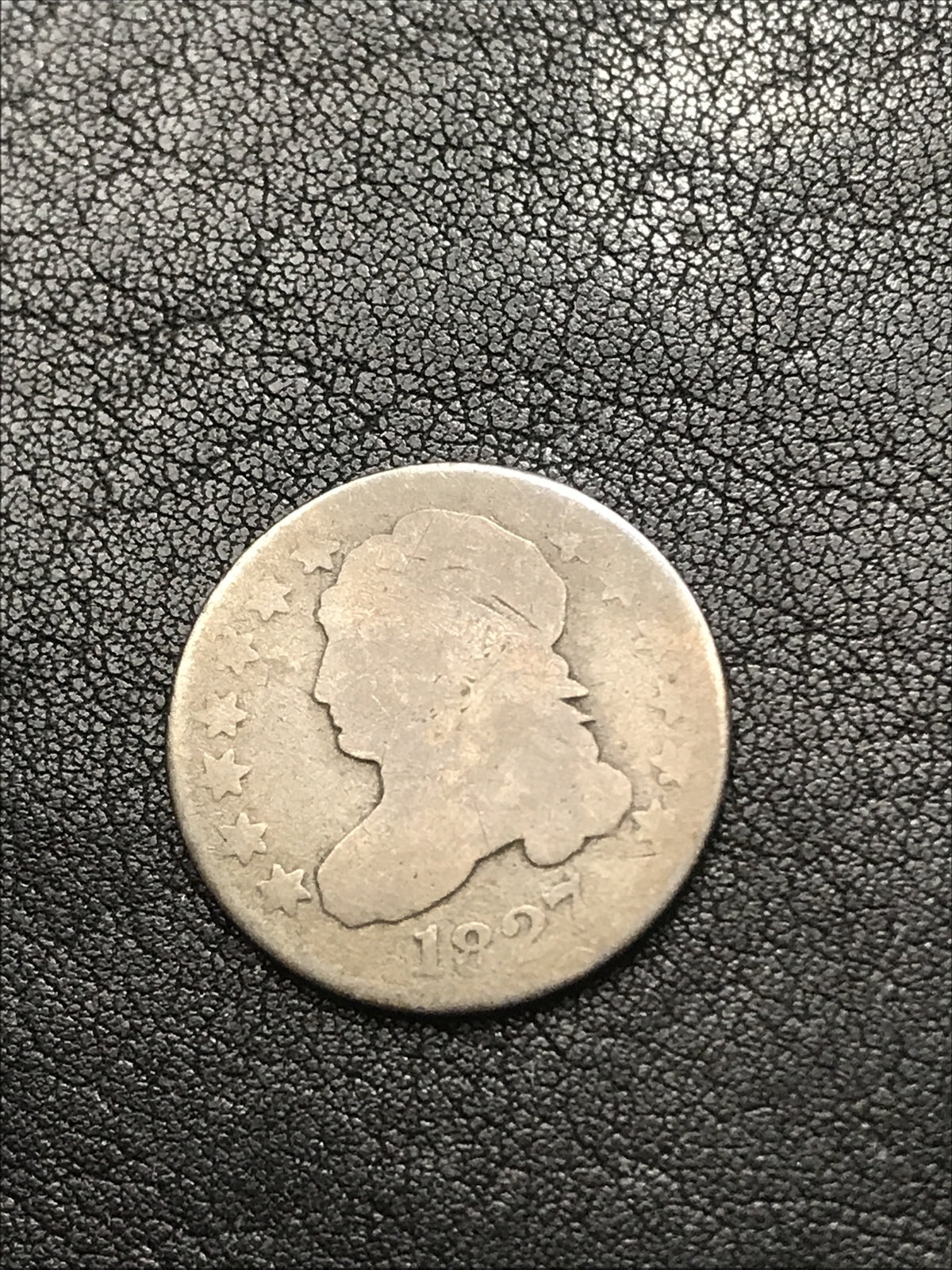 1827 10c Capped Bust Silver Dime JR-4 R-2 RARE #YU832