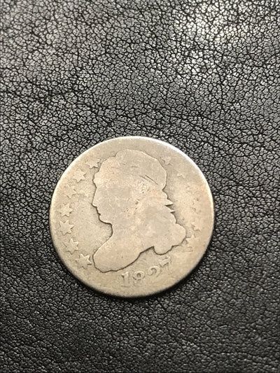1827 10c Capped Bust Silver Dime JR-4 R-2 RARE #YU832