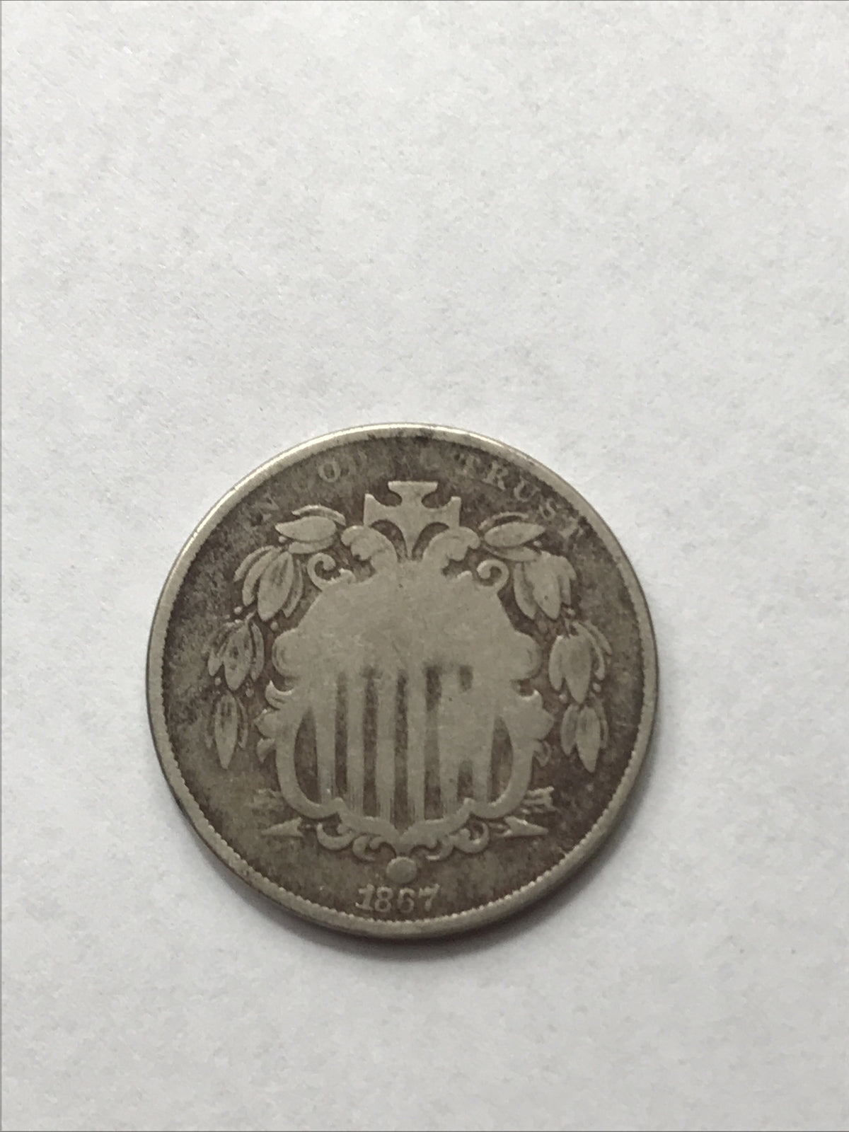 1867 Shield Nickel Great Beautiful Coin #YY67