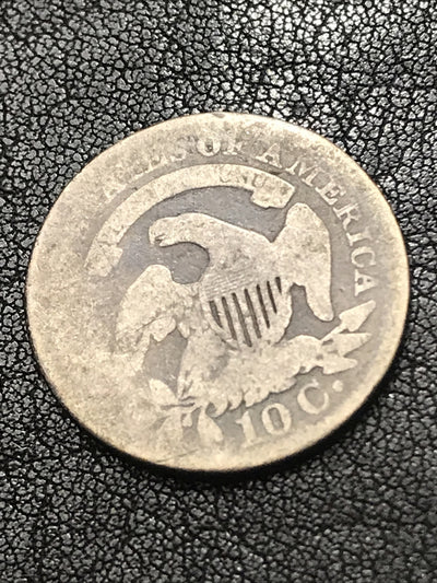 1827 10c Capped Bust Silver Dime JR-3 R-1 RARE #LL6225