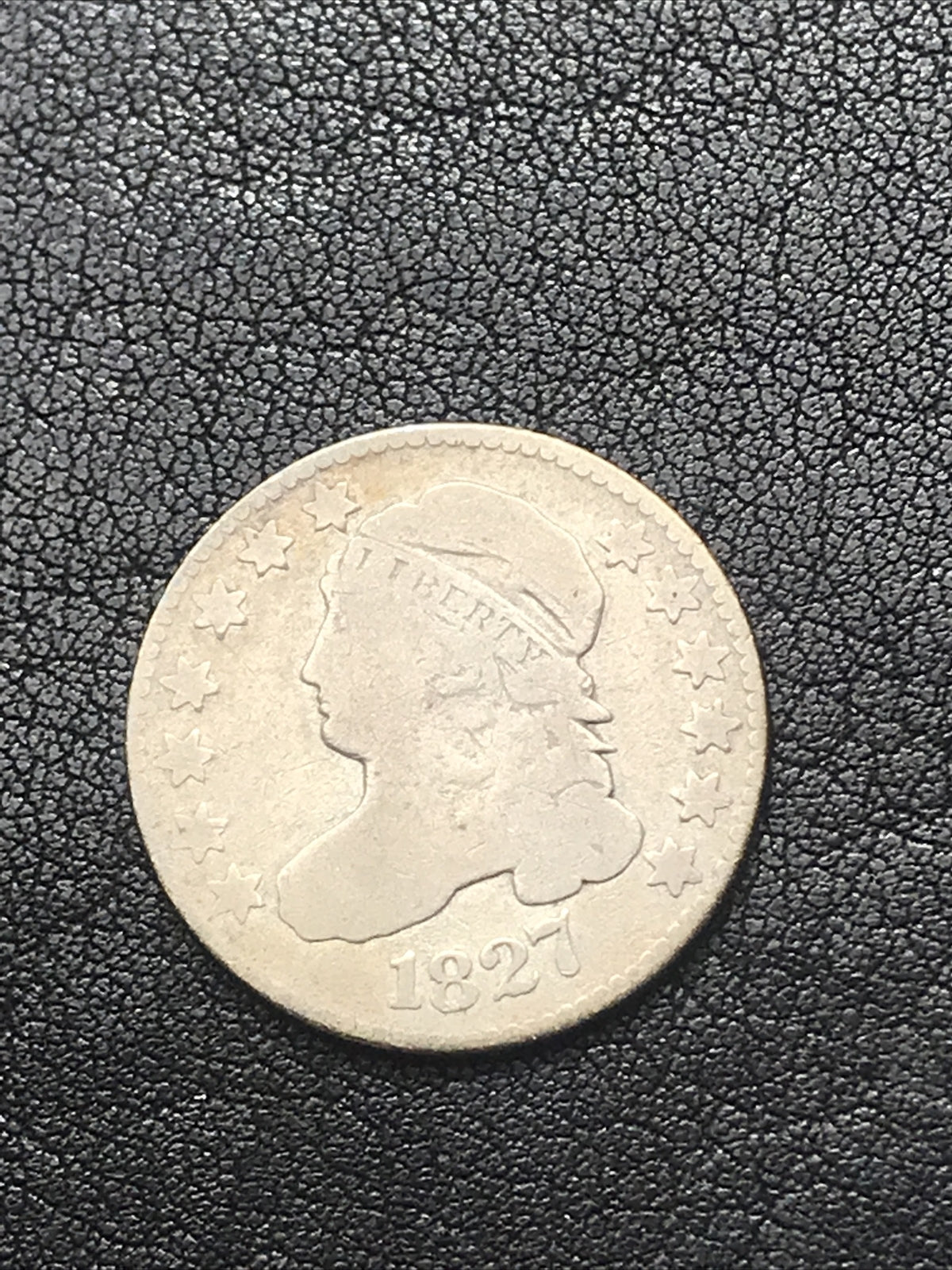 1827 10c Capped Bust Silver Dime JR-11 R-2 RARE #PP837