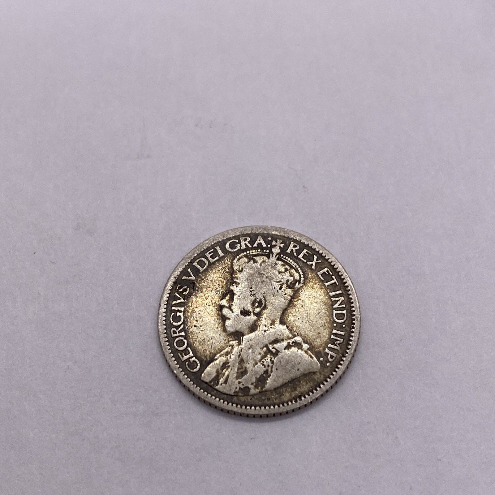 1917 Canada 10 Cent Dime Silver Coin George V  Silver Coin #1249-10