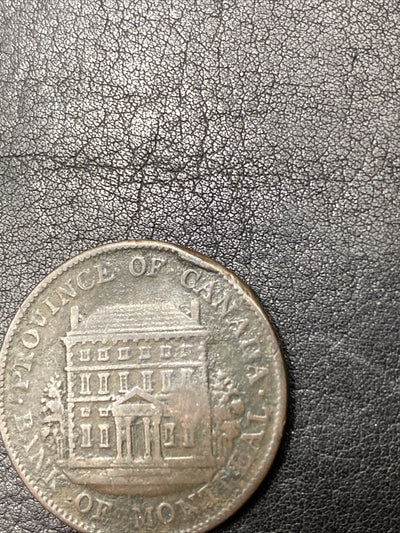 1844 Bank Of Montreal Canada Half Penny Token
