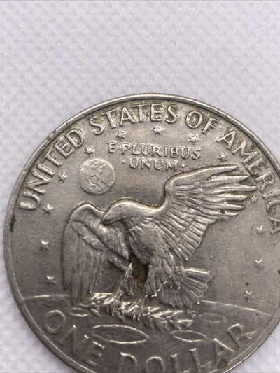 1972 Type 2 Variety $1 Eishenhower Clad Ike Dollar Coin Type 2 IKE Dollar