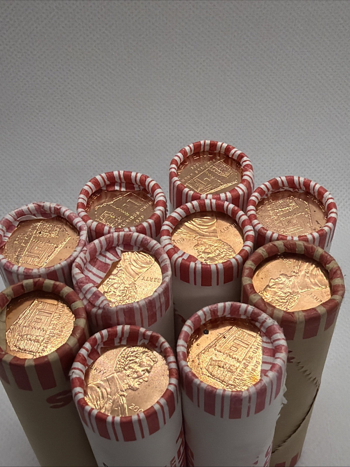 2009 D Log Cabin Ten Rolls See Description For Exact Info ESTATE SALE Unsearched