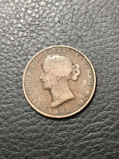1856 NOVA SCOTIA  HALF PENNY TOKEN #1856-369