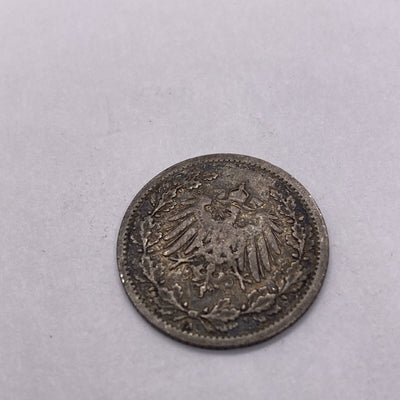Germany, 1/2 mark, 1906 silver coin German Silver Coin #9228-10