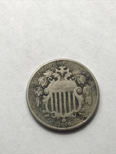 1869 Shield Nickel Great Beautiful Coin #EE1869