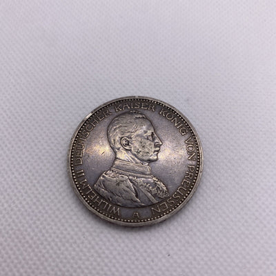 1913-A German States Prussia 5 Mark Silver Coin #48839