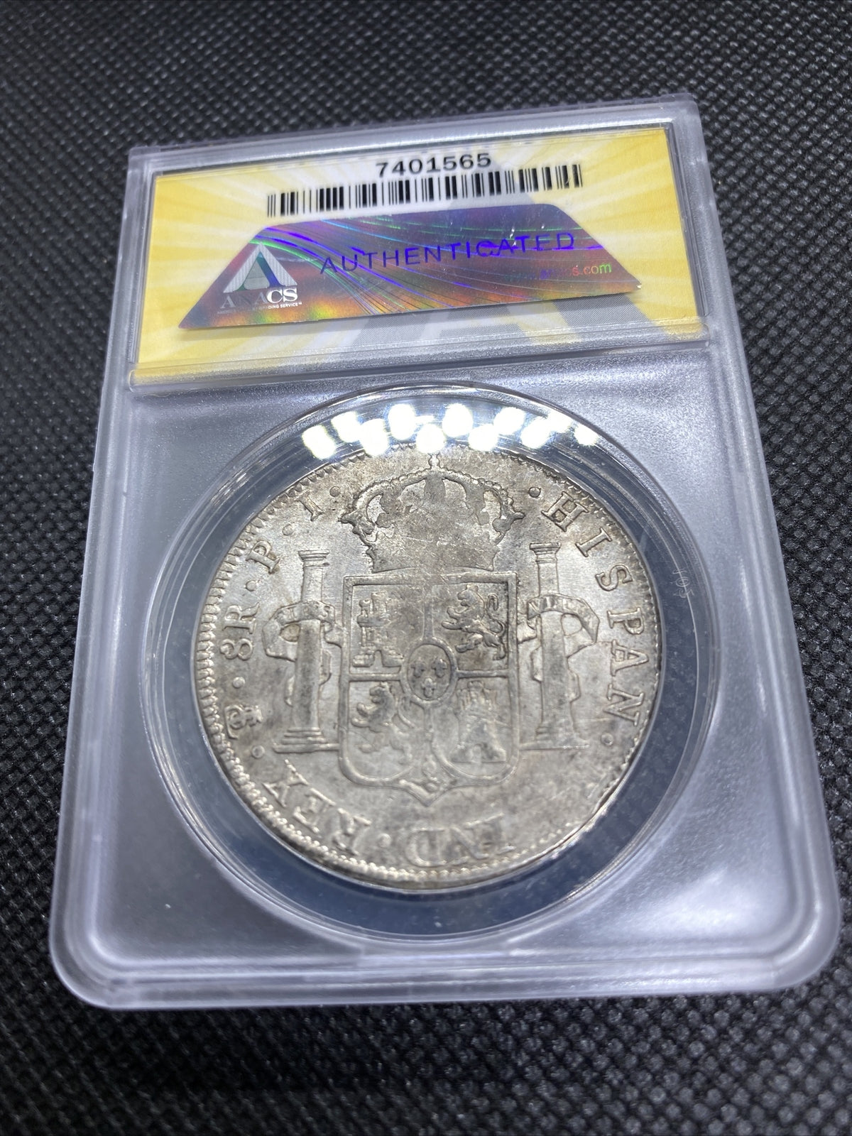 1816 PTS Bolivia 8 Reales 8R Anacs AU50 Details Silver Colonial Rare Potosi #565