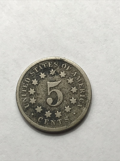 1869 Shield Nickel Great Beautiful Coin #EE1869