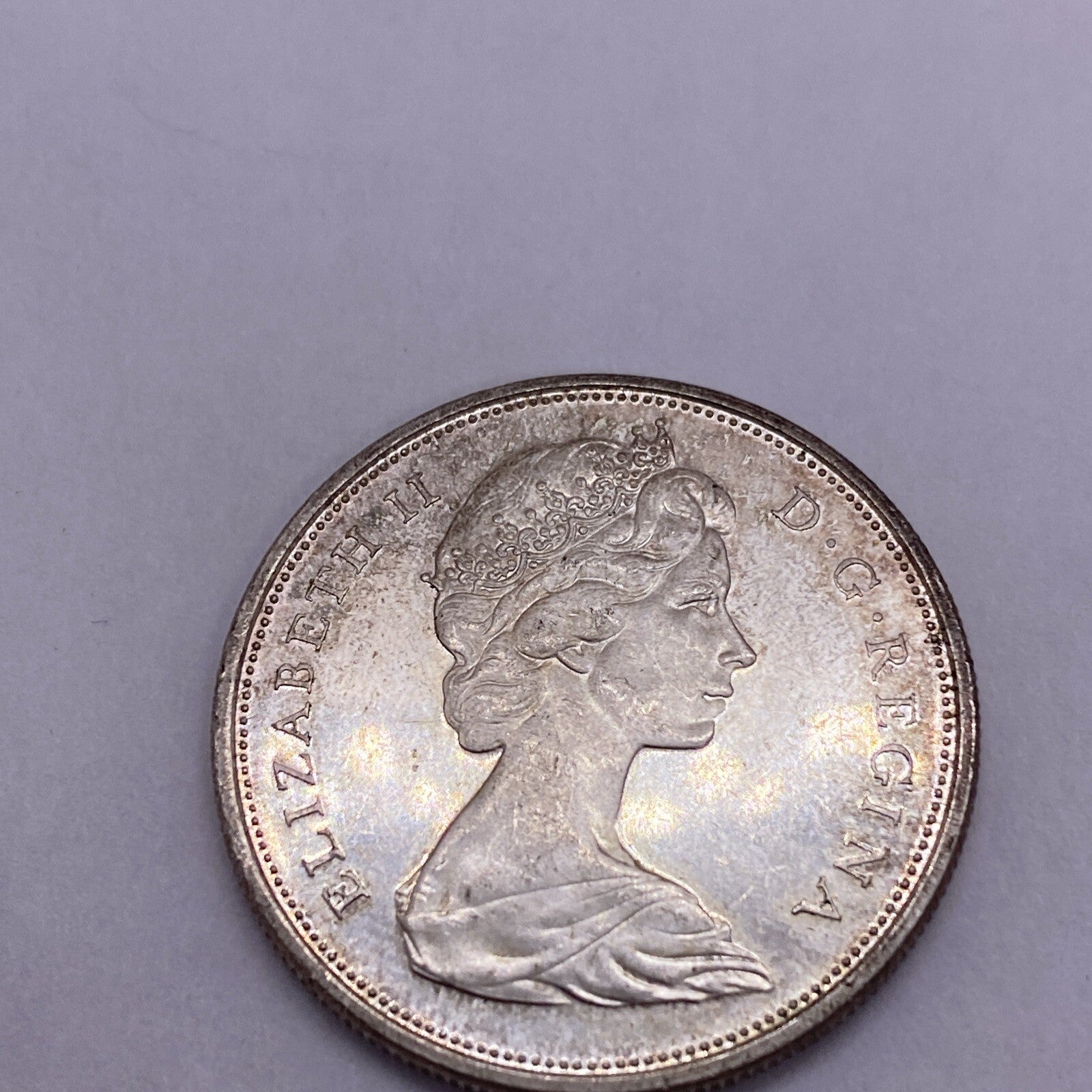 1966 Canada 50 Cents Proof Like Silver Coin Great Looking Silver Coin #917-10