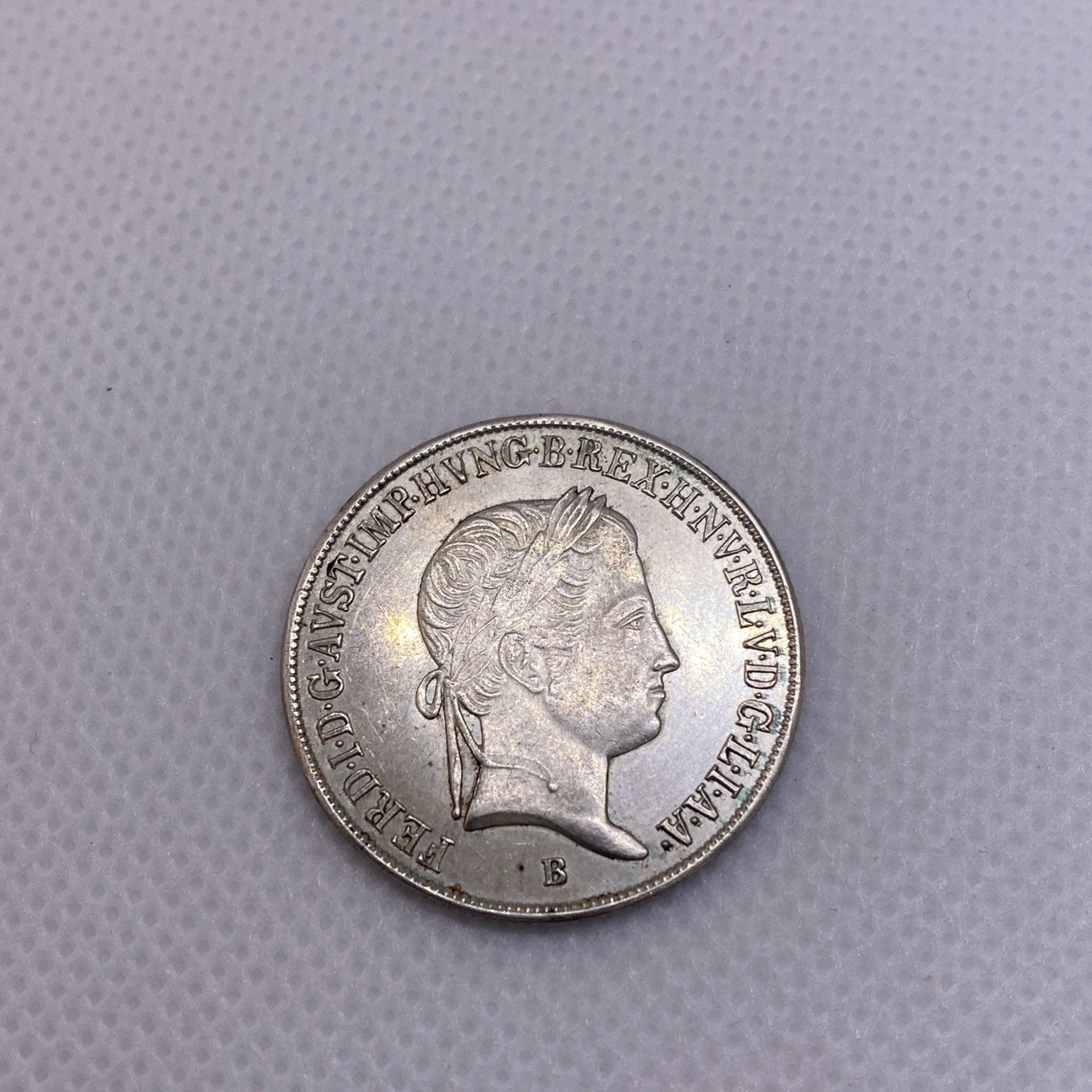 1848 B Hungary 20 Krajczar Silver Coin