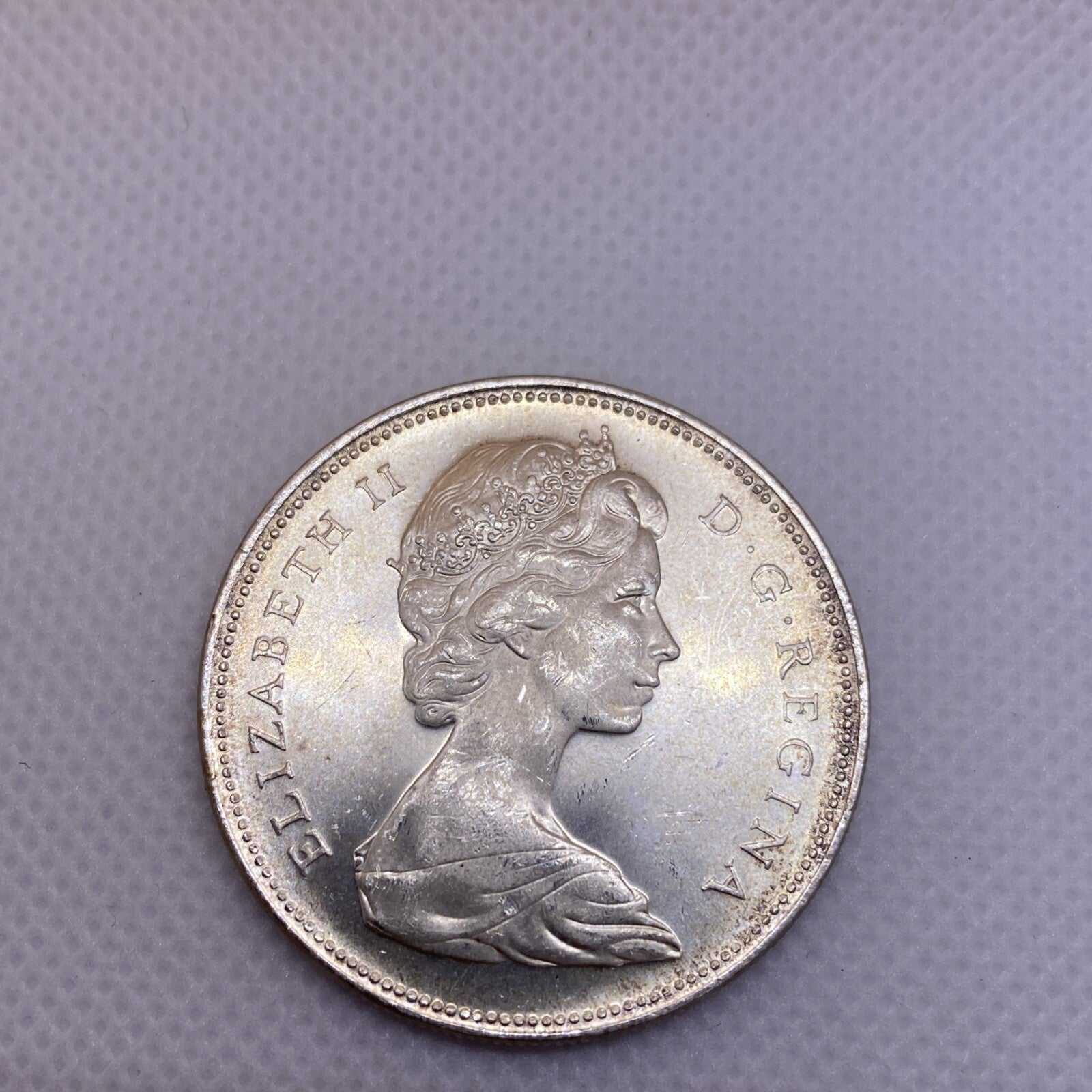 1965 Canada Silver Dollar Uncirculated Beautiful Silver Coin #2698-10