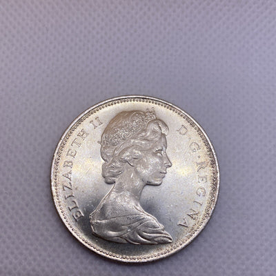 1965 Canada Silver Dollar Uncirculated Beautiful Silver Coin #2698-10