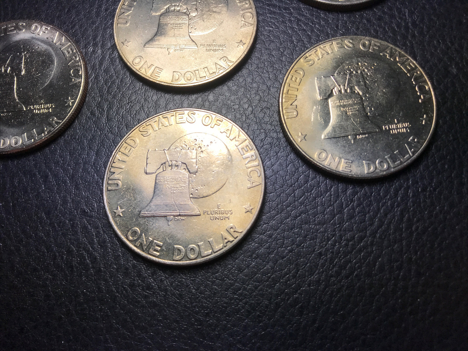 1976 P D Eisenhower Ike Seven $1 Dollars BU Toned Coins Type 1 - #IKE-7