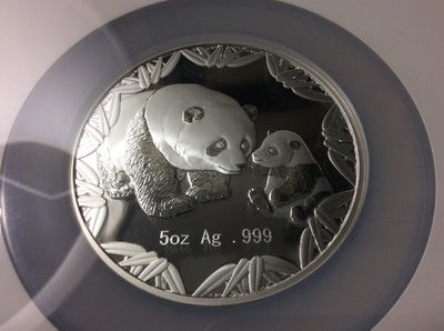2012 ANA World's Fair of Money 5 oz Silver China Panda Medal PR69 Ultra Cam NGC