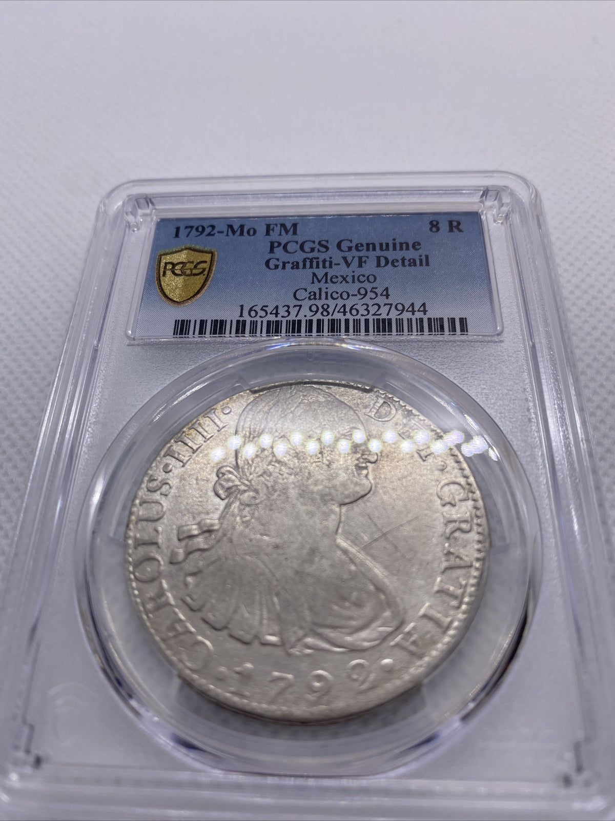1792 Mo-FM 8 Reales PCGS VF Details Mexico Calico-954 Silver Mexican Coin #7944