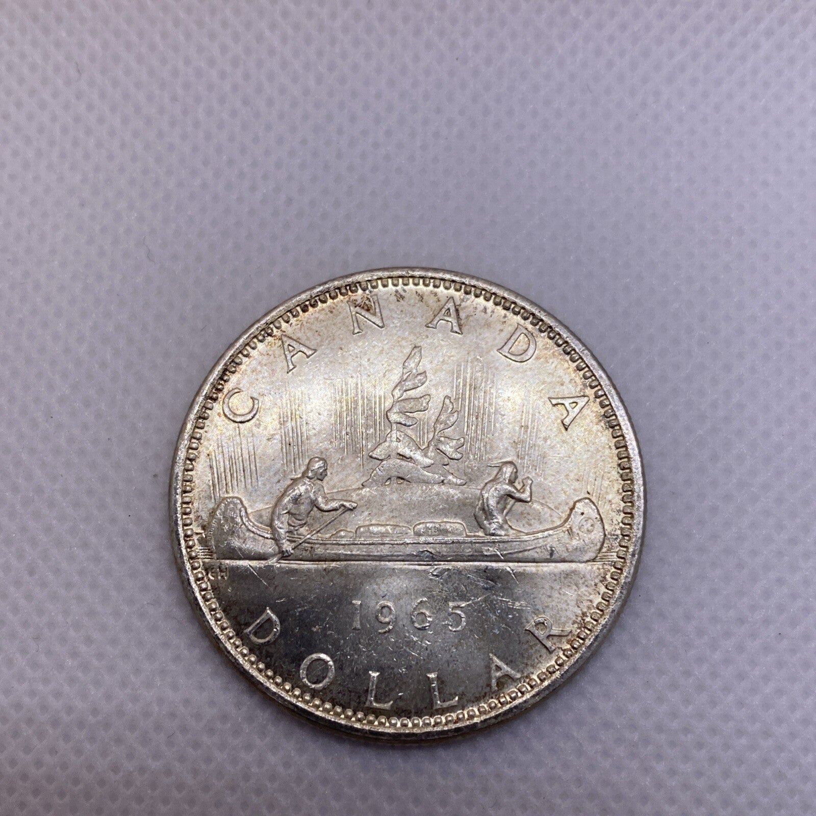 1965 Canada Silver Dollar Uncirculated Beautiful Silver Coin #2698-10