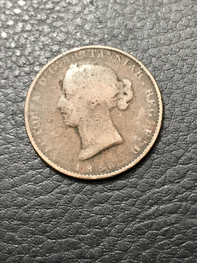 1856 NOVA SCOTIA  HALF PENNY TOKEN #1856-369
