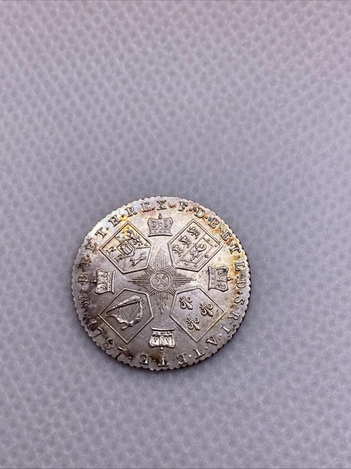 1787 GREAT BRITAIN George III Silver 6 Pence London Mint Silver Coin