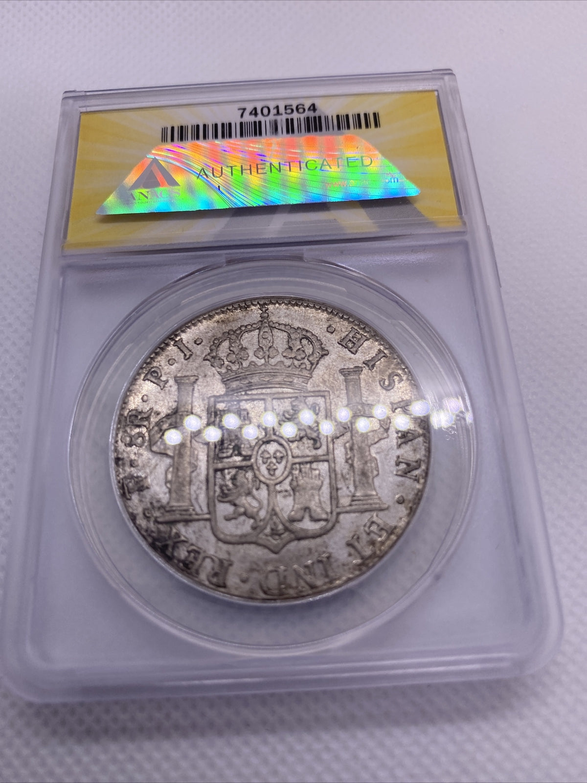 1817 PTS Bolivia 8 Reales 8R Anacs AU53 Details Silver Coin Colonial Rare #564