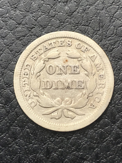 1850 Seated Liberty Dime Philadelphia Mint Silver Coin